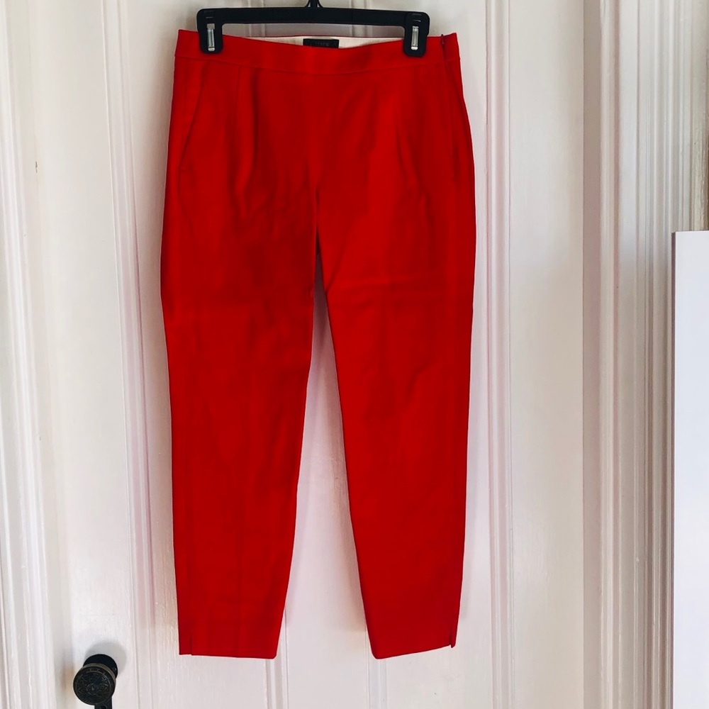J. Crew Red Martie pants. New with tags